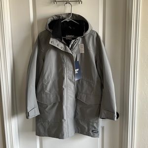 NWT Lands’ End Petite Women’s Squall Insulated Waterproof Raincoat.